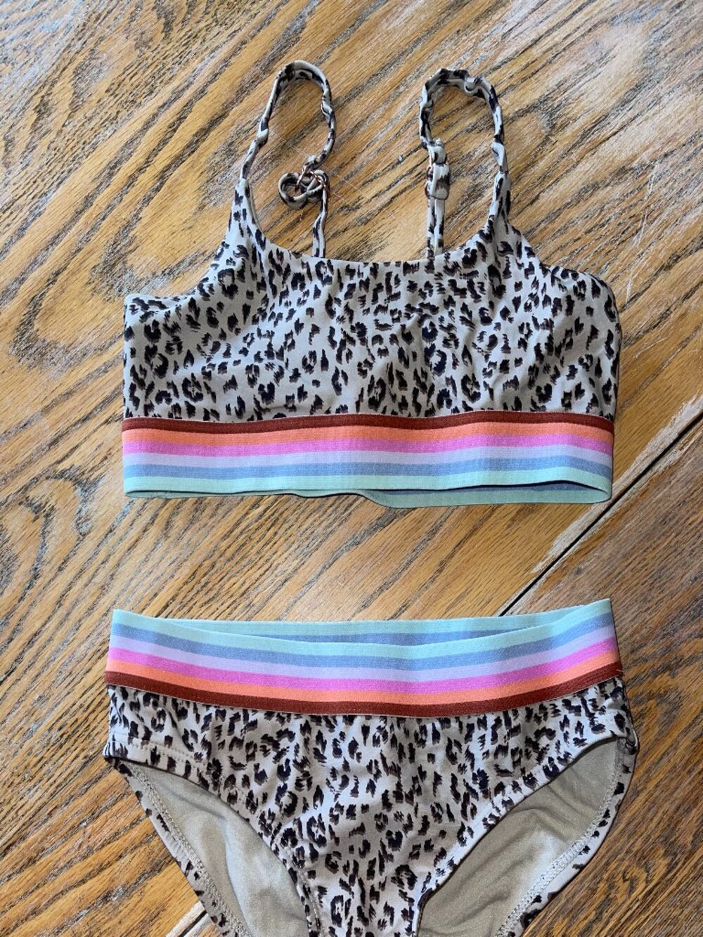 RAISINS nylon/spandex cute 2 pc bikini/girls 8